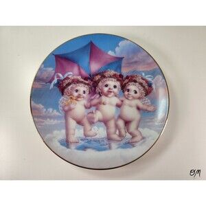 Vintage 1995 Dreamsicles Rainy Day Friends 6.5" Plate #3705B